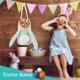 thumbnail image 4 of Cesta de conejito para caza de huevos de Pascua bolso de mano de conejo bolsa de regalo para fiesta de dulces para niños Hugtrwg Para estrenar, 4 of 8