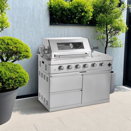 Gas Grill 4 Burners Grill-B Stainless steel Outdoor Kitchen Islands