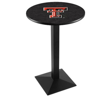 Texas Tech Pub Table - NCAA Pub Table by Holland Bar Stool, Black - Texas Tech, 36'' - L217