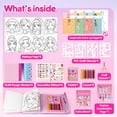 thumbnail image 3 of Mocoosy Makeup Craft Kit for Girls Ages 6-8 DIY Makeup Activity Book with Stickers, Mess-Free Dress-Up Art Crafts, Travel Game Car Road Trip Airplane Toy Birthday Gift Ideas for 4 7 9 10 12 Years Old, 3 of 8