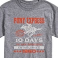 thumbnail image 3 of USPS - Pony Express 10 Days To San Fran Est. 1860 - Men's Short Sleeve Graphic T-Shirt, 3 of 5