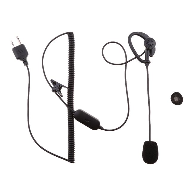 Auriculares con para la oreja, auriculares , , micrófono de 2 pines para radio MIDLAND GXT400 / 450 Baoblaze Auriculares Walkie Talkie