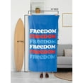 thumbnail image 2 of Spirit of America Freedom Cotton Blend Patriotic Print Quick Dry Beach Towel, 34" X 64", 2 of 6