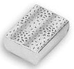 US Seller~12 pcs 3 3/4"x3 3/4"x2" Silver Foil Cotton Filled Jewelry Gift Boxes 