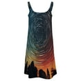 thumbnail image 5 of Ladies' Summer Dress Beach Sleeveless Galaxy Star Outer Space T-shirt Vest Sun Skirt, 5 of 8