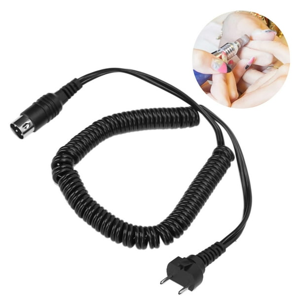 Cable de Alimentación del Cable de la Pieza de Mano del Taladro de Uñas Accesorios de la Máquina de Manicura del Taladro de Uñas Eléctrico para Uso Profesional o Uso ANGGREK Otros