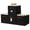 Black, variant on DECOMOMO Fabric Storage Bin | Cube Storage Bin | Closet Organizers | Set of 6, Beige