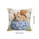 thumbnail image 3 of CaiYueKe Cute Cat Embroidery Pillow Cover - Flocked Velvet Decorative Throw Cushion Sofa Bedroom Living Room Accent Pillowcase, Faux Embroidery Animal Pattern Home Decor Gift for Women, 3 of 7