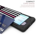 thumbnail image 4 of Galaxy S10+ Case, Duo Shield Slim Wallet Case + Dual Layer Card Holder For Samsung Galaxy S10+ [NOT S10 OR S10e] (Released 2019) Thin Pink Line Flag, 4 of 6