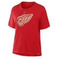 thumbnail image 2 of Women's Fanatics Alex DeBrincat Red Detroit Red Wings Authentic Stack Name & Number T-Shirt, 2 of 3
