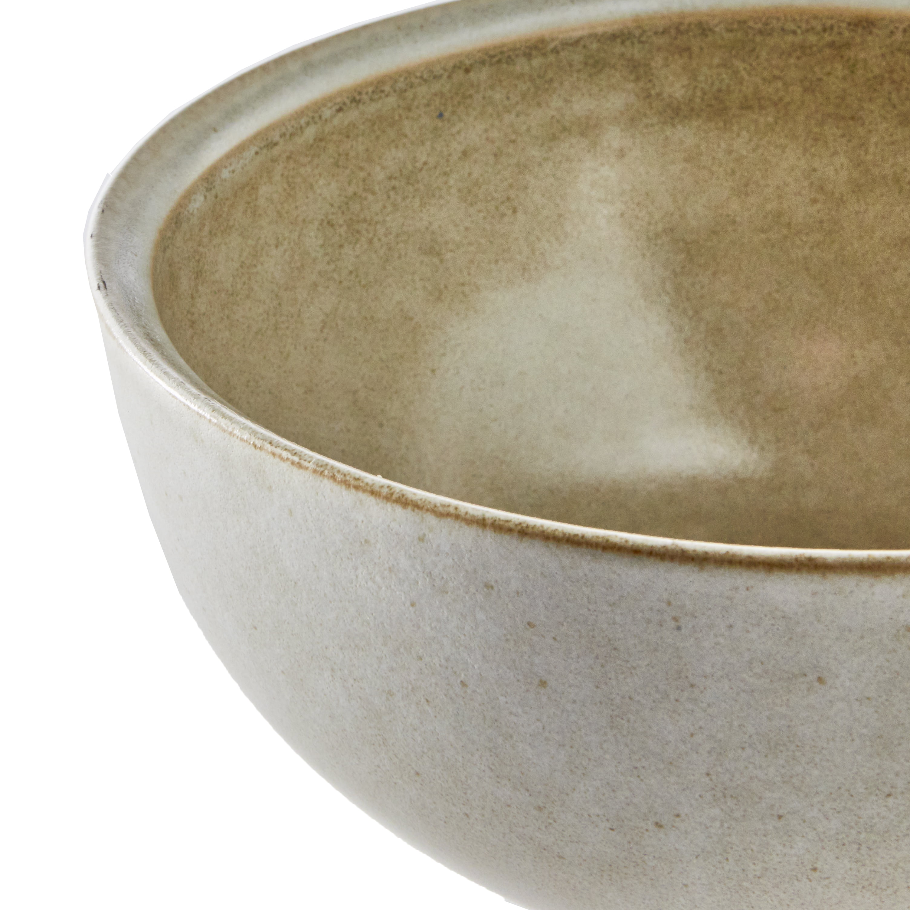 (2 pack) Better Home and Gardens Banks Cream 6-inch Stoneware Cereal Bowl