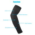 thumbnail image 5 of 3 Pairs of Cooling Arm Sleeves - UV Sun Protection Arm Sleeves for Men Women, Long Ice Silk Sun Protective Arm Sleeves Cover for Cycling Outdoor Sports Golf Running, 13.8inch, 5 of 9