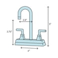 thumbnail image 2 of Kingston Brass Claremont Two Handle 4" Centerset Lavatory Faucet with Brass Pop-up, 2 of 2