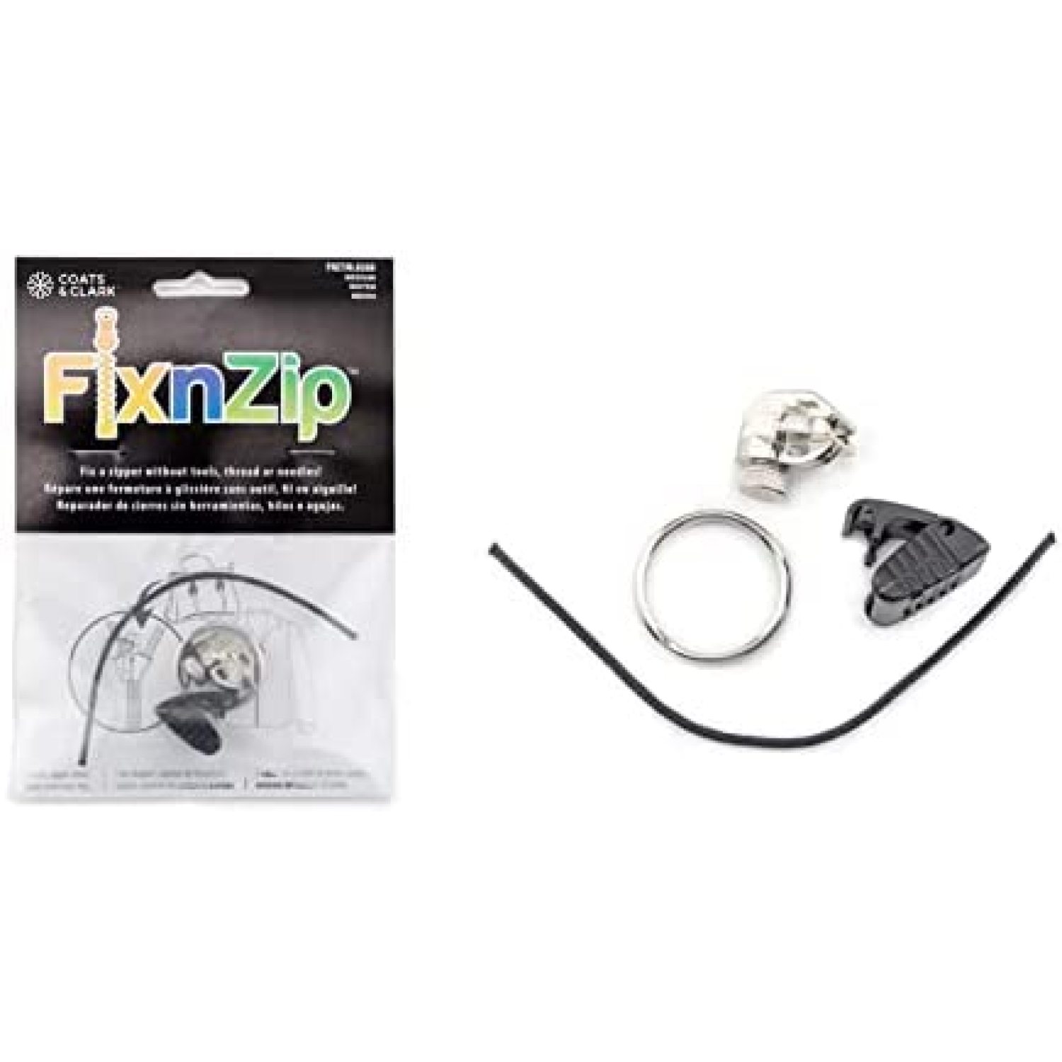 3 Pack (Medium, Nickel) See Size Guide Universal Zipper Repair Kit