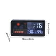thumbnail image 3 of Chmadoxn Multi-Functional Digital Alarm Clock with Temperature & Date Display - LED Electronic Clock for Bedroom, Office, Auto-Dimming Night Light, 3 of 6