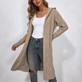 thumbnail image 5 of Enjoytime Fall Winter Long Cardigans for Women Long Sleeve Open Front Hooded Knit Coat Warm Cozy Casual Oversized Outerwear with Pockets, 5 of 6