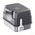 thumbnail image 3 of New Enclosed Cat Litter Box Lid for Big Cats & Kitty - Anti-Urine Leakage, Non-Sticky Cat Box, Front Entry Top Exit KittyBox,Gray, 3 of 9