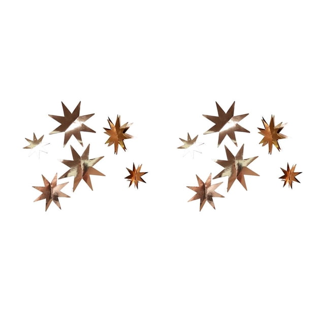 Decoraciones de estrellas Toystoory para el hogar 1 Juego Color Dorado plateado