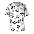thumbnail image 1 of Men's Short Sleeve V-Neck Print Chest Pocket Top5XL, 1 of 3