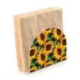 thumbnail image 2 of Sunflowers Acrylic Napkin Holder Clear Paper Tissue Dispenser Kitchen Dining Room Bathroom Party Hotel, 2 of 8