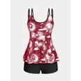 thumbnail image 1 of Traje de Baño Talla Extra con Estampado de Calavera Rosegal  Camisetas tallas grandes, 1 of 5