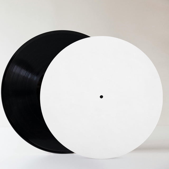 OULII Tapis de Protection en Vinyle pour Plateau Tournant Protège des Rayures 1Pcs
