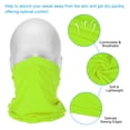 thumbnail image 4 of Uxcell Neck Gaiter, 6 Pack Breathable Cooling Face Cover Scarf for Cycling Running, Lime, 4 of 6