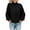 Black, variant on Dezsed Women's Turtleneck Oversized Sweaters Women's Casual Solid O-Neck Tops Knitting Long Sleeves Pullover Sweater