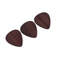 thumbnail image 6 of WRISTBIQUE 3Pcs Wood Guitar Plectrum Coffee Rosewood Easy Carry Lightweight Guitar Accessory, 6 of 8