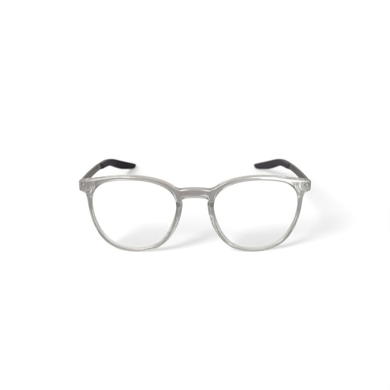 Nike Men's 7280G Prescription Eyeglasses with Case, Clear HSA/FSA
