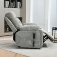 thumbnail image 6 of Lift Recliner for Big and Tall Seniors Lay Flat, Sea Island Cotton Lift Chair with Heat and Massage, Reclining to 180, Dual OKIN Motors - Fabric - Gray, 6 of 9