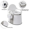thumbnail image 3 of Winado Portable Travel Toilet Indoor Outdoor Commode White, 3 of 7