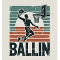 thumbnail image 2 of Ballin Slam Dunk Adult Sand Long Sleeve Hoodie-Medium, 2 of 6