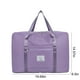 thumbnail image 3 of Bolsa de viaje plegable para mujer | Equipaje de mano impermeable de 30 l | Bolsa de deporte para gimnasio y fin de semana para niñas | Rosa, negro, morado, azul, gris y vino, 3 of 8