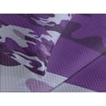 thumbnail image 4 of Ambesonne Camouflage Quilted Bedspread Set 3 Pcs, Purple Toned Waves, King Size, Purple Pale Grey, 4 of 5