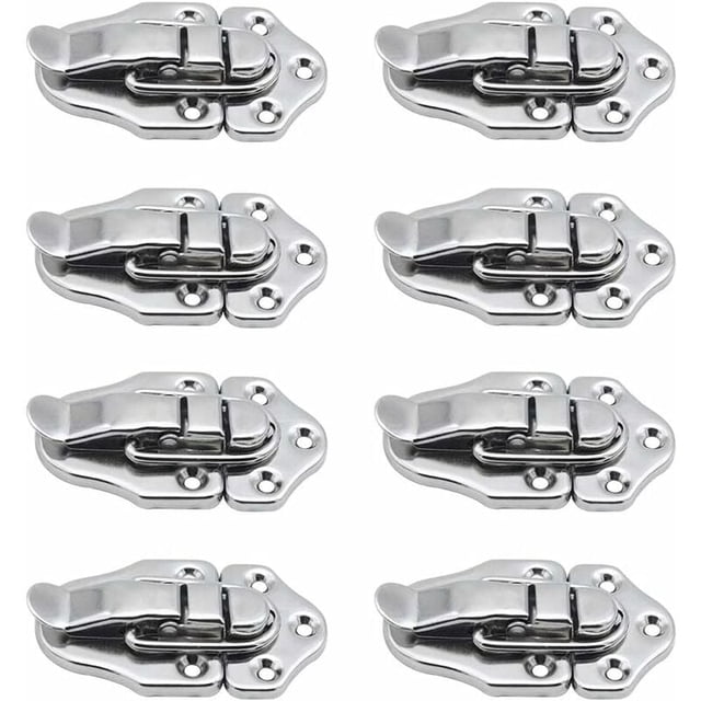 Toggle Clasp Latches Toggle Lock Lever Clasp for Jewelry Box Gift Boxes Toolbox Suitcase and Chest - Silver