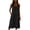 Black, variant on Odbmxy Summer Dress for Women Cotton Tank Shift Sleeveless Midi Dress for Women Holiday Casual with Pockets