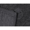 thumbnail image 5 of Home Weavers Modesto Bath Rug 100% Cotton Non-Slip Bathroom Rug Set Machine Washable Bathroom Rug-17"x24", Bath Rug- 21"x34", Runner- 21"x54", Gray Color 3 Piece Bath Carpet set, 5 of 9