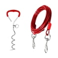 thumbnail image 2 of Dog Tie Out Stake Kit Heavy Duty Metal Pet Ground For Small Medium Dogs Outdoor Training Pull Tether, 2 of 6