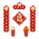 thumbnail image 5 of Pareados de Año Nuevo Chino 6 uds Fu para decoración del hogar puerta personaje Fu Chunlian Año Nuevo Lunar Conejo 2023 estilo B Colco, 5 of 8