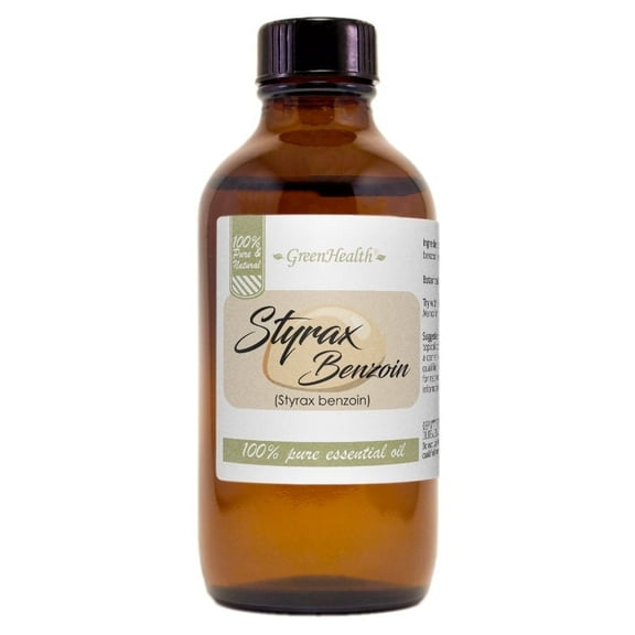 Styrax Benzoin Essential Oil - 4 fl oz - Amber Glass Bottle w/ Cap
