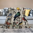 thumbnail image 2 of WERPE  Birds Blanket Funny Throw Soft Cozy Fuzzy Blankets for Gift Picnic Decor for Kids Girls Boys for Room Couch House Travel Full Size ''for Kids/Children White, 2 of 6