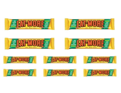 Eat-more Candy Bars Dark Toffee Peanut Chocolate(10ct) 52g Each ...
