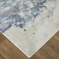 thumbnail image 3 of HomeRoots 512865 9 x 12 ft. Blue Abstract Rectangle Area Rug, 3 of 5