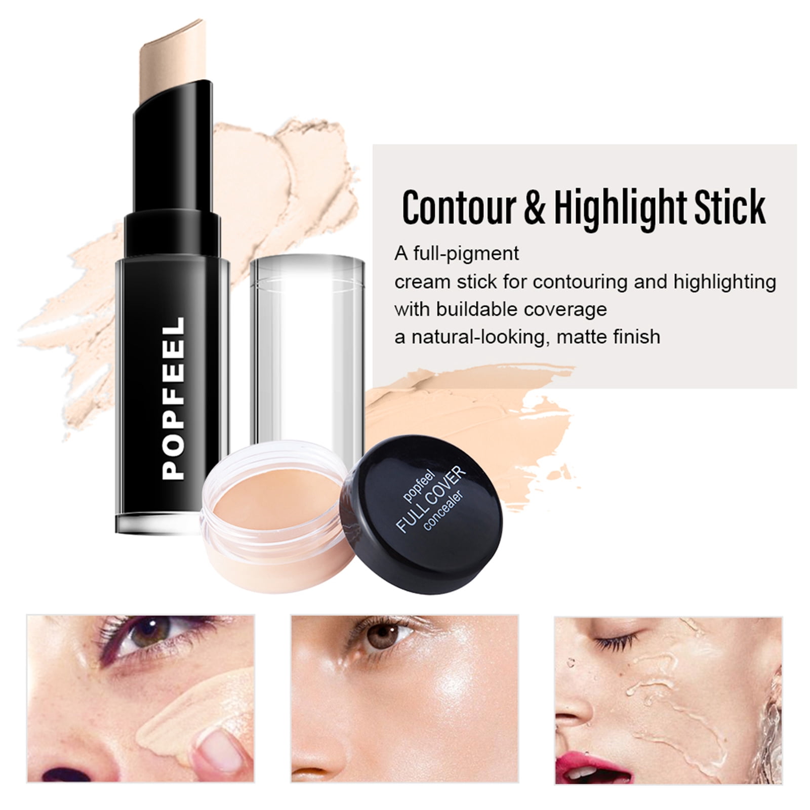 FantasyDay All-in-one Makeup Set Holiday Gift Surprise | Full Makeup Kit for Women Essential Starter Bundle Include Eyeshadow Palette Lipstick Blush Concealer Face Powder Eyeliner Mascara Soft Brush