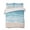 Lake Blue, variant on Quilts Full Size Bedding Set, Turquoise Coastal Lightweight Quilted Comforter, Waves Summer Beach Ocean Sea Soft Reversible Bedspread Coverlet with Pillow Covers for All Season, 78" x 90"