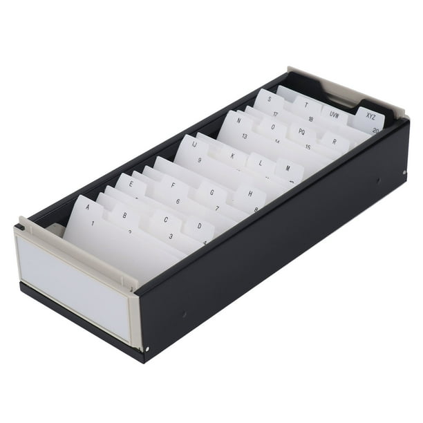 Portatarjetas 800, Organizador de Archivos de Tarjetas A Z, Cubierta Transparente, Tarjeta de Visita para escritorio de Oficina