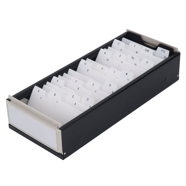 Portatarjetas 800, Organizador de Archivos de Tarjetas A Z, Cubierta Transparente, Tarjeta de Visita para escritorio de Oficina