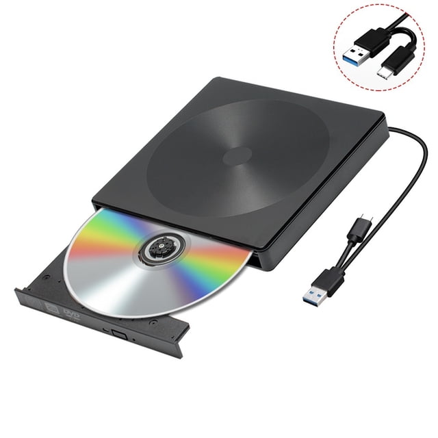External Optical DVD CD Burner Drive USB 3.0 Type C Cable Writer Drive Burner Reader Player ,Widely Use