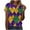 S4-Purple, variant on successthop Mardi Gras T Shirts for Women Colorful Stripe Casual Crewneck Outfits Short Sleeve Tops Plus Size Shirt 2XL